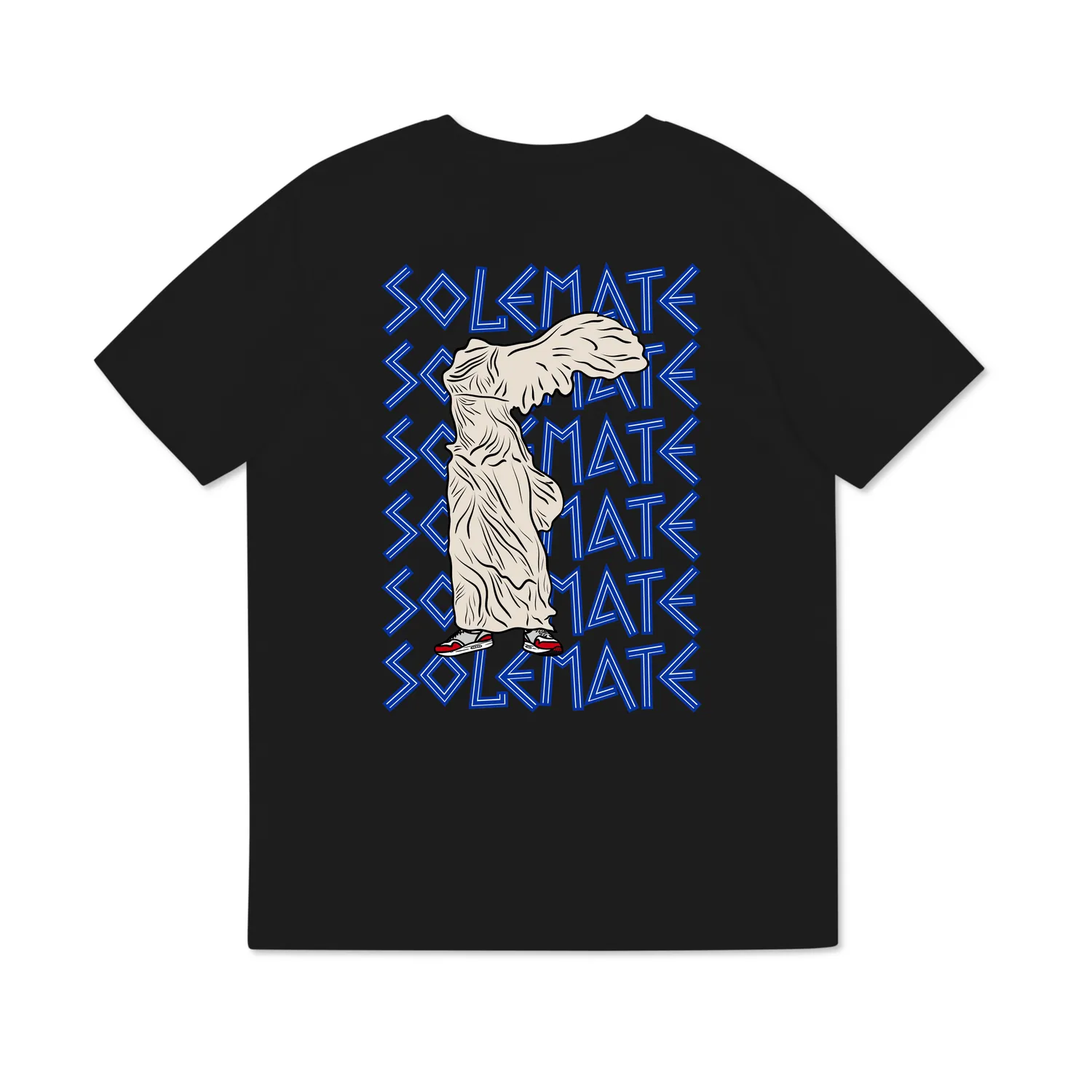 Solemate Greek Victory t-shirt nera cotone organico