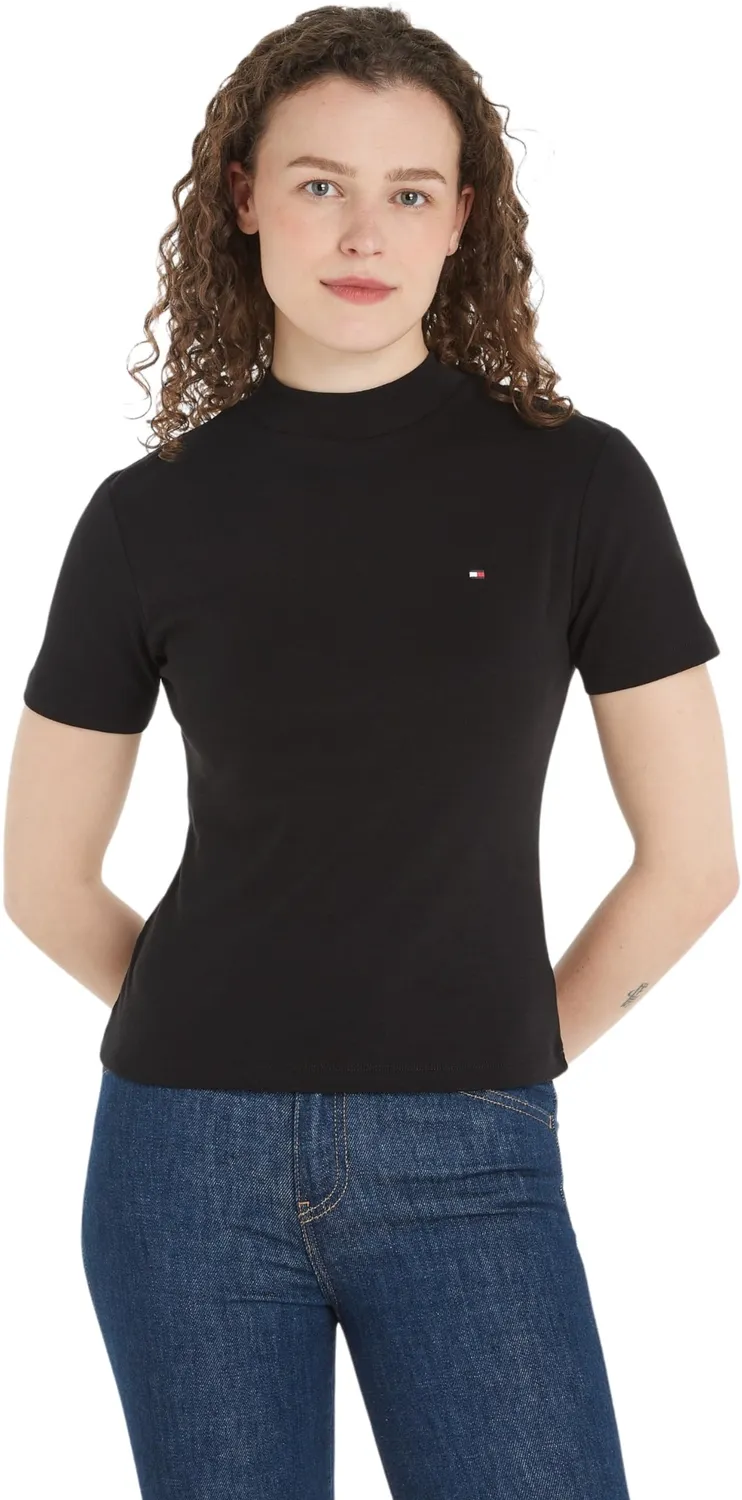Tommy Hilfiger Cody Crop t-shirt donna slim collo alto