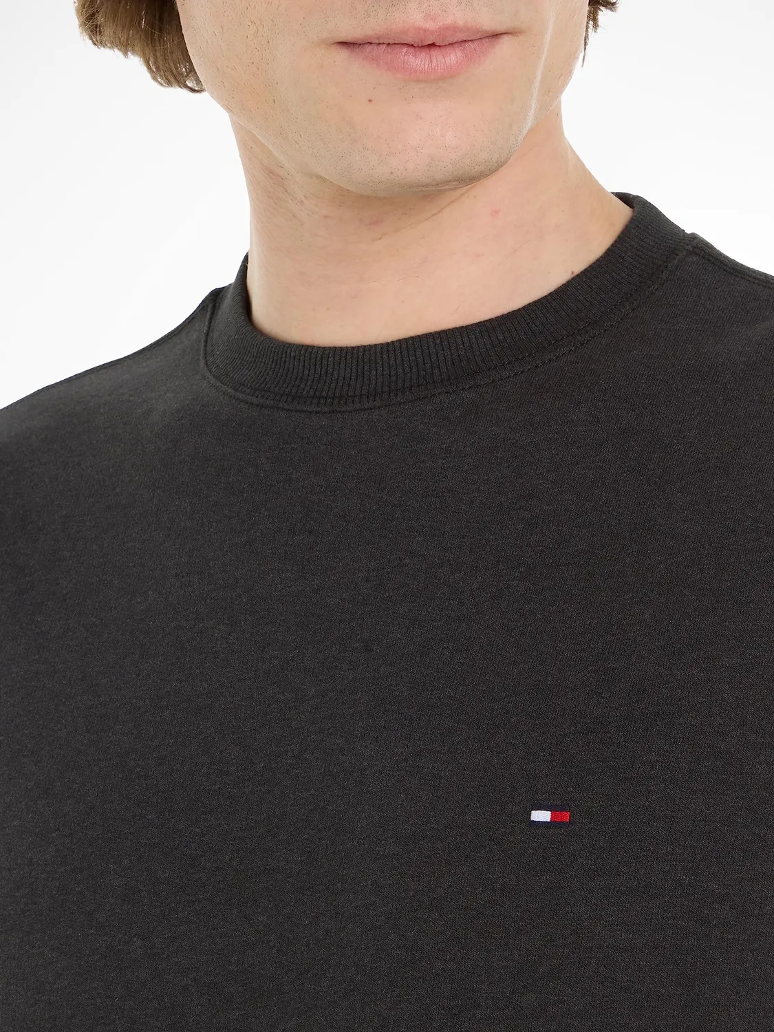 Tommy Hilfiger 1985 Crewneck MW0MW32730 felpa uomo grigia girocollo