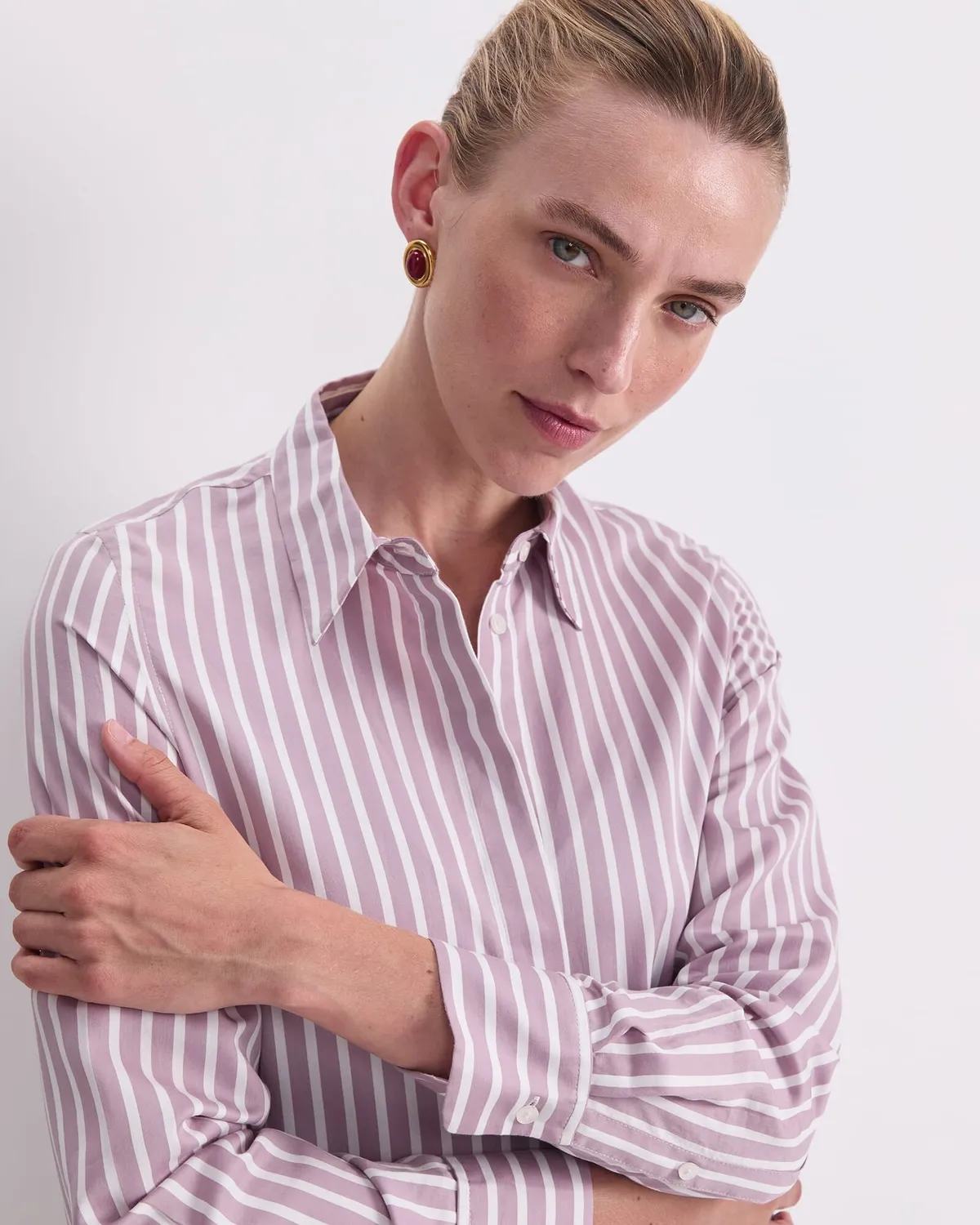 Sportscraft Hannah Stripe camicia donna cotone seta