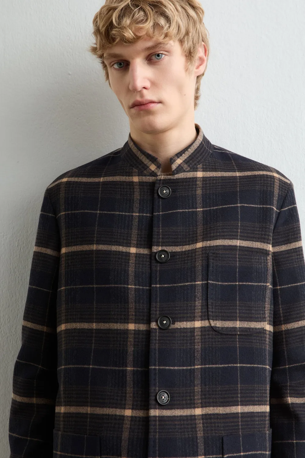Massimo Alba BALI giacca monopetto blu lana cashmere