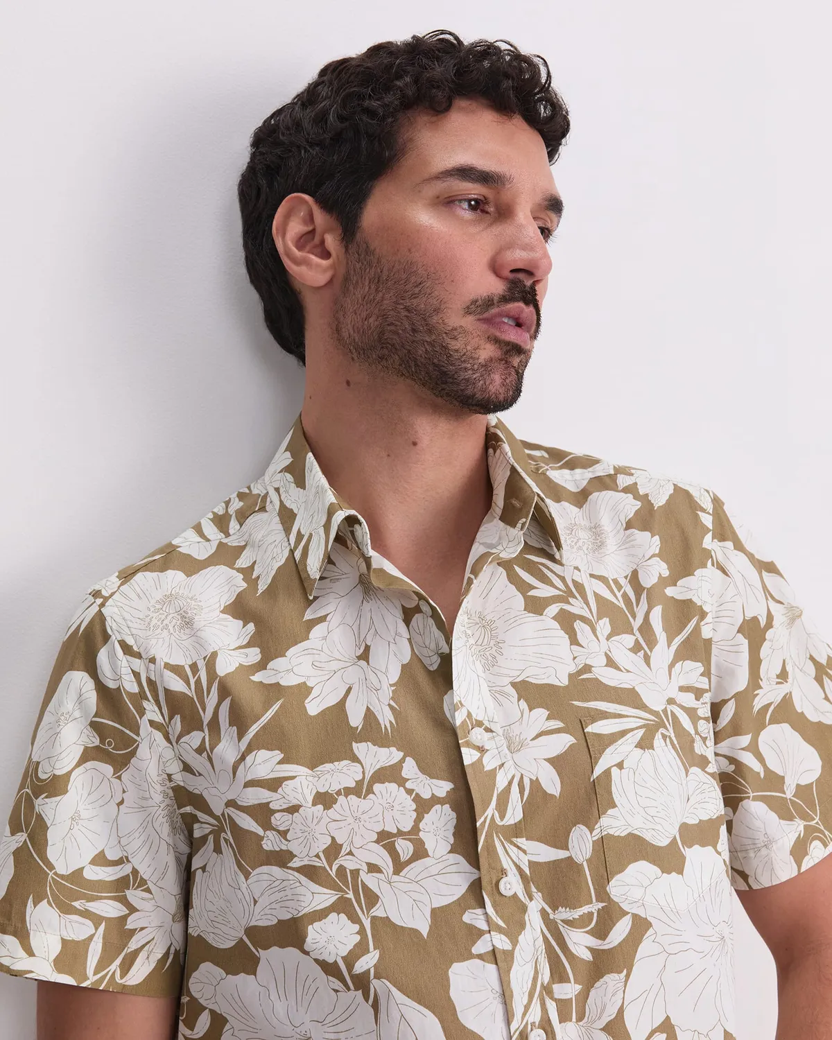 Sportscraft Gardner Short Sleeve Print Shirt camicia cotone