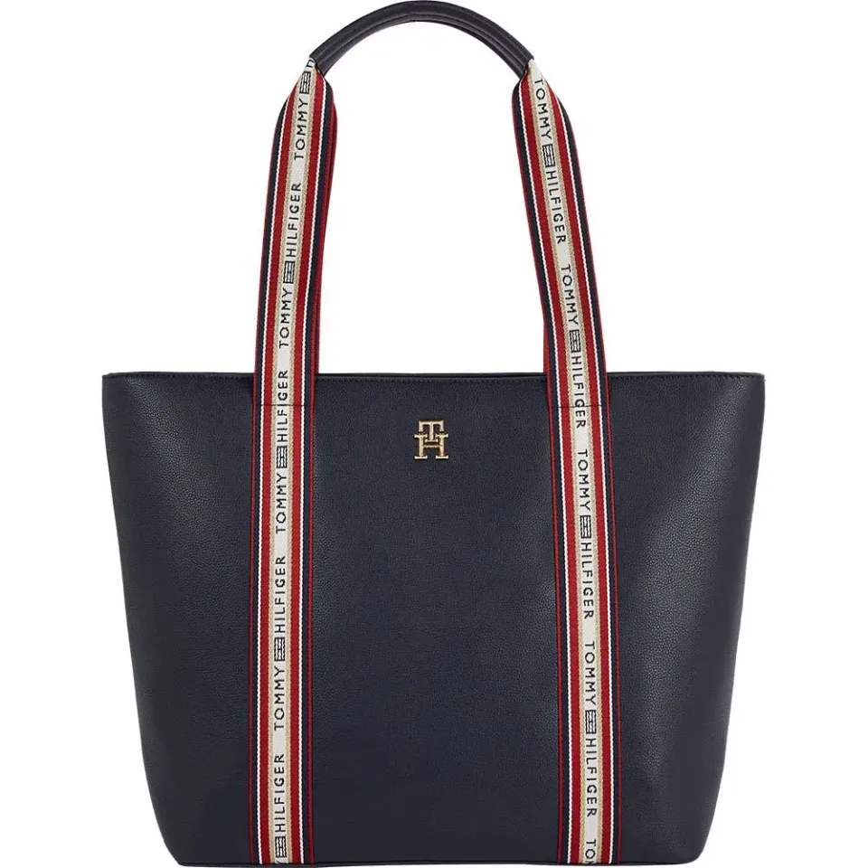 Tommy Hilfiger Tommy Life tote bag donna shopper zip pelle