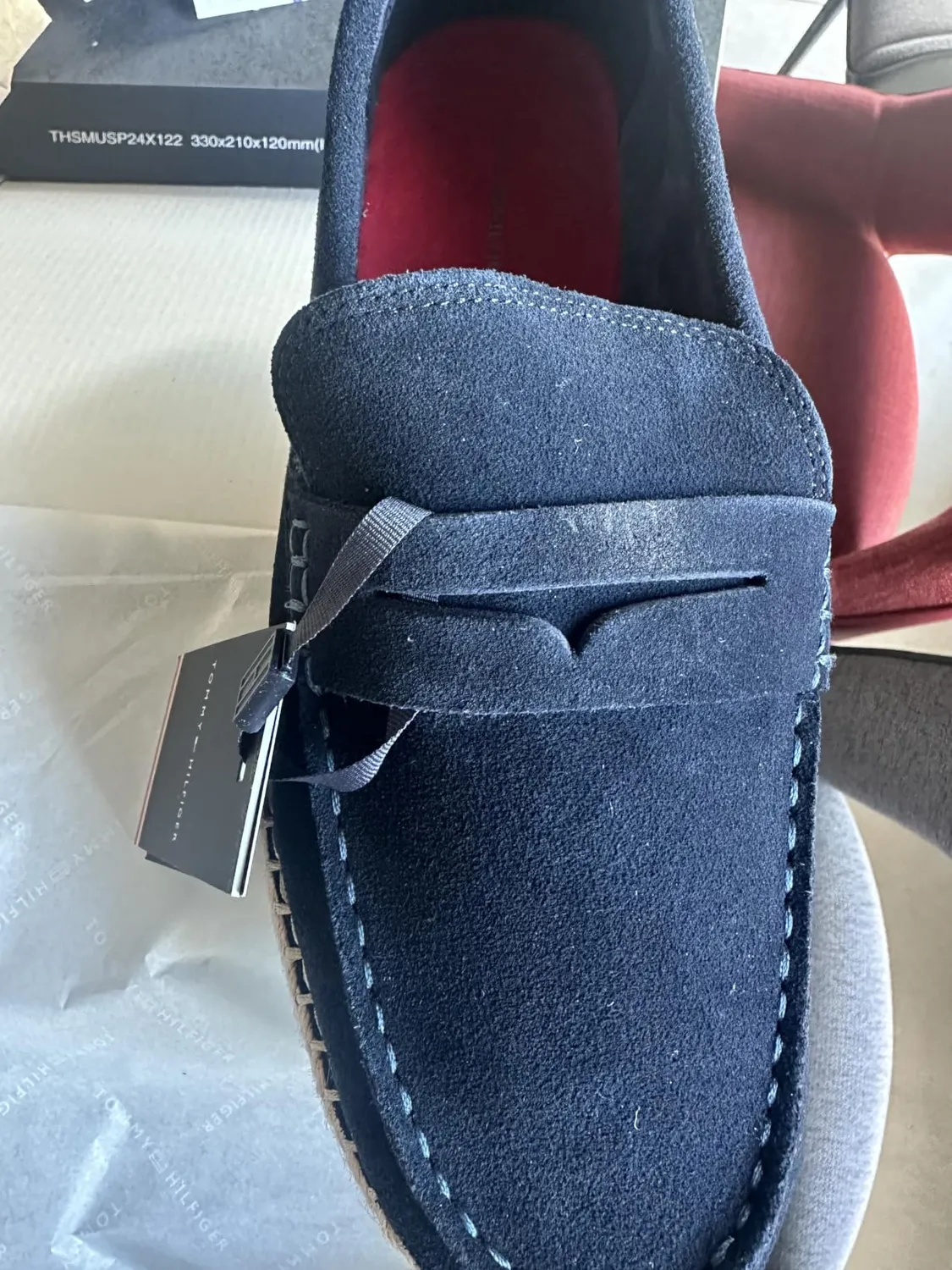 Tommy Hilfiger Flexible Sde mocassini uomo 43 blu