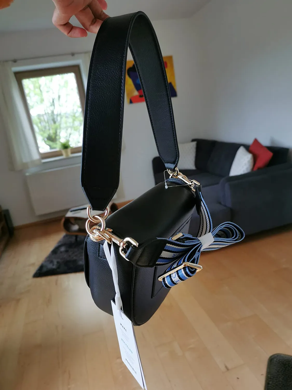 Tommy Hilfiger Life Saddle Bag tracolla donna piccola nera