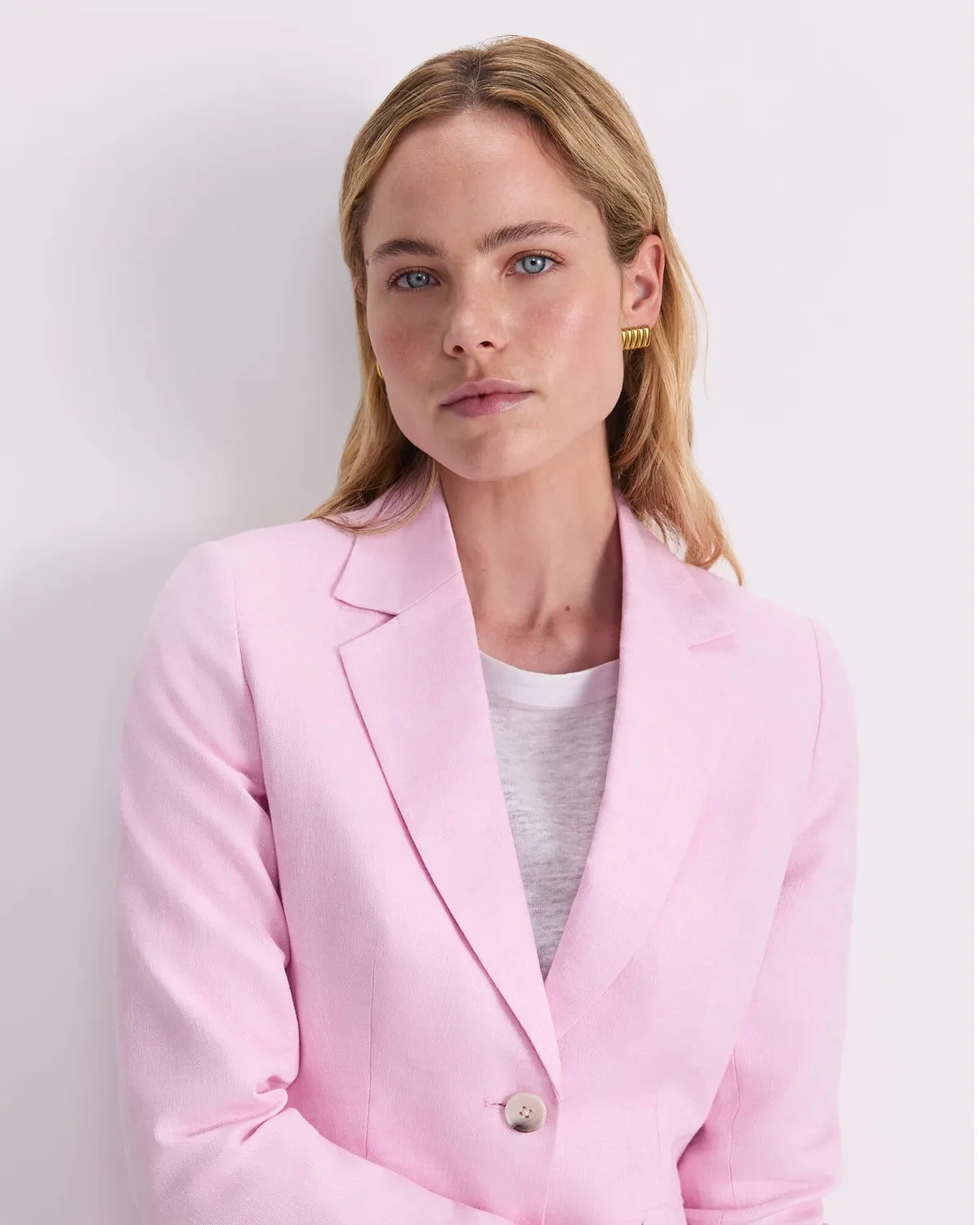 Sportscraft Freya blazer donna lino corto foderato
