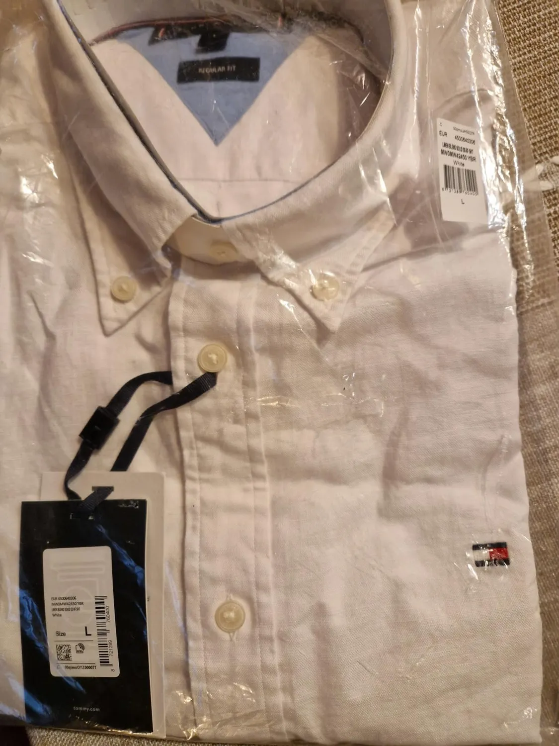 Tommy Hilfiger camicia uomo manica corta cotone