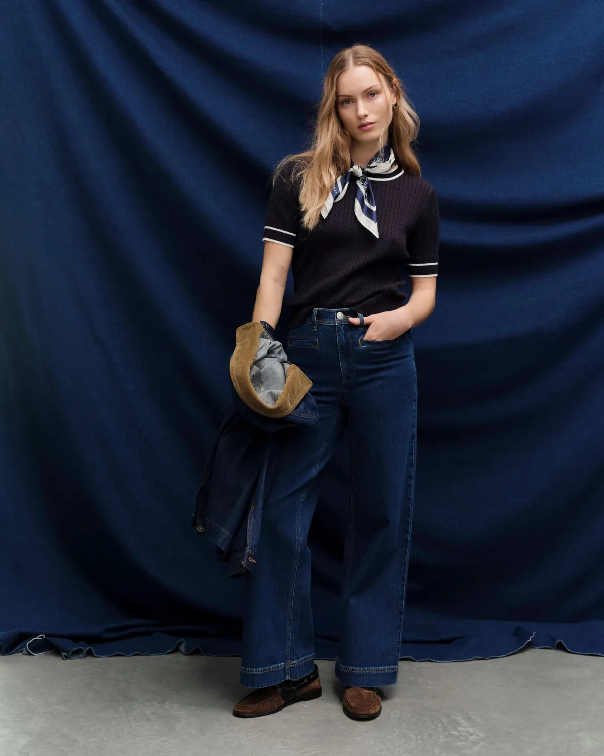 Sportscraft Tessa Wide Leg jeans donna denim elasticizzato