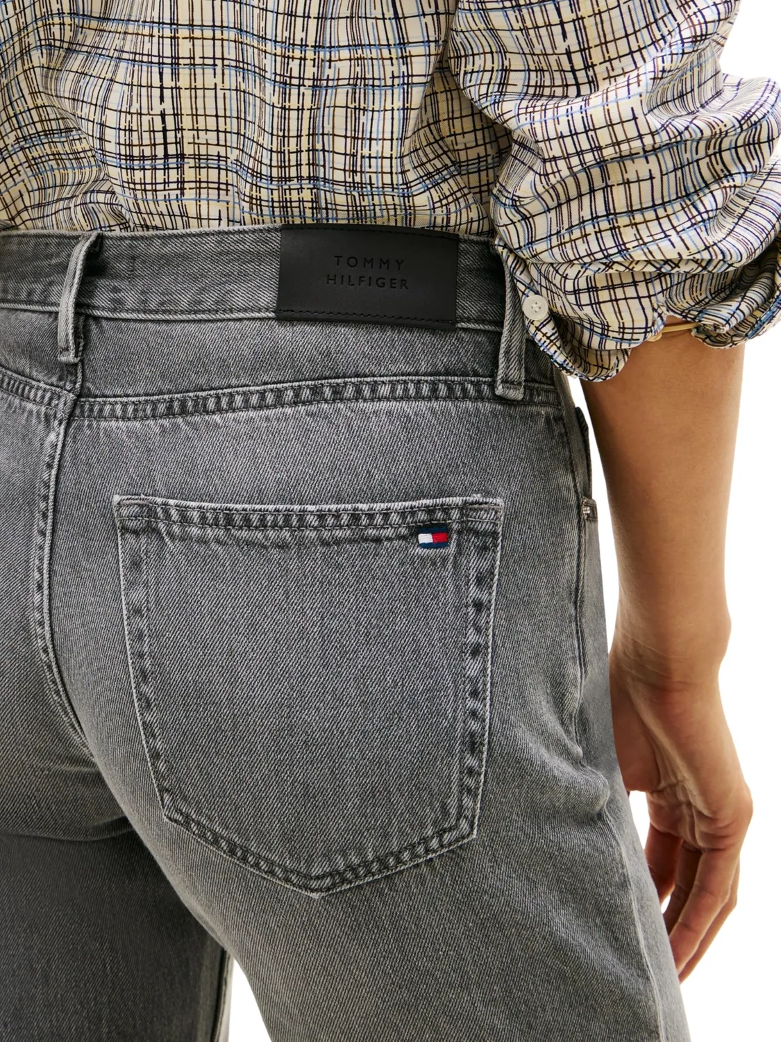 Tommy Hilfiger Classic Straight WW0WW47706 Jeans Donna Grigio 26W/30L