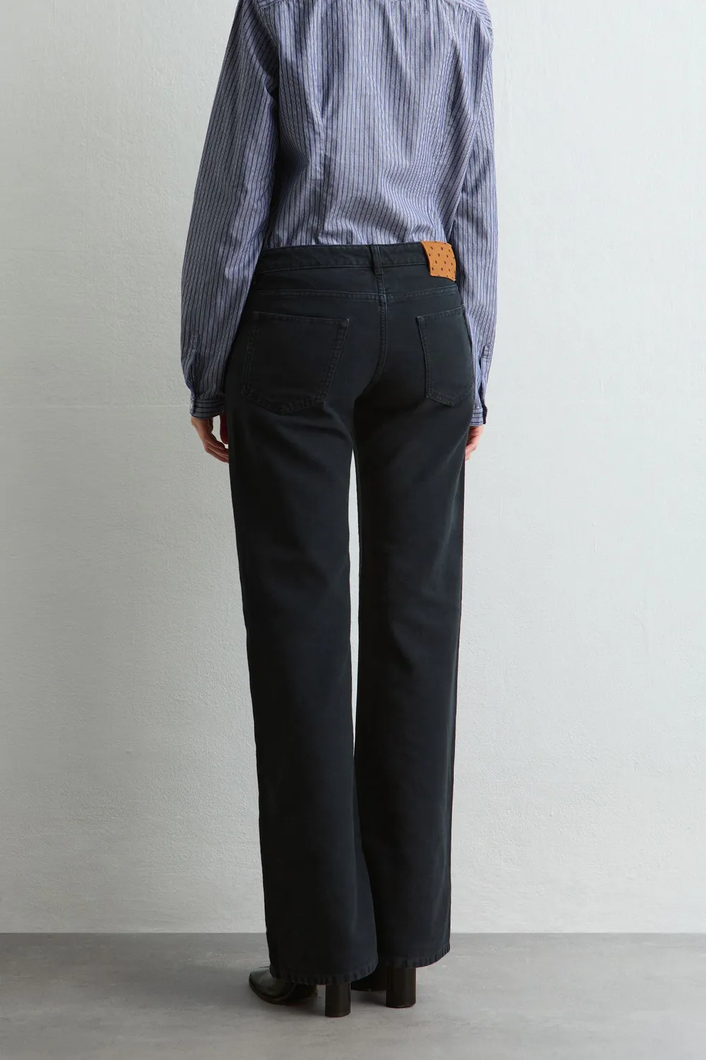 Massimo Alba Flare pantaloni donna blu scuro svasati