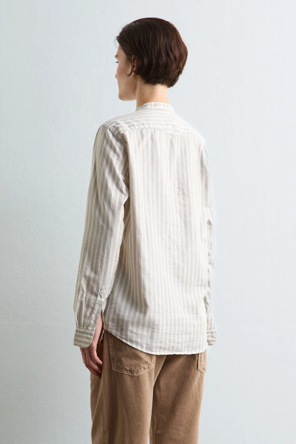 Massimo Alba Leontine camicia donna soft white righe