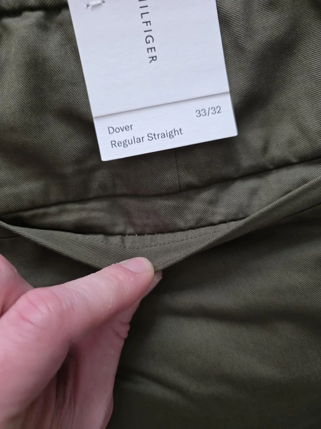 Tommy Hilfiger chino pantaloni uomo cotone vestibilità classica