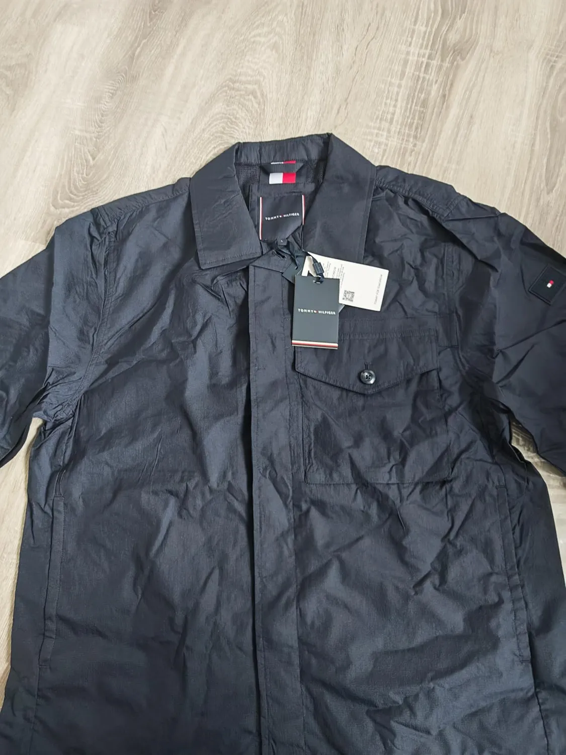 Tommy Hilfiger Overshirt giacca uomo L azzurra