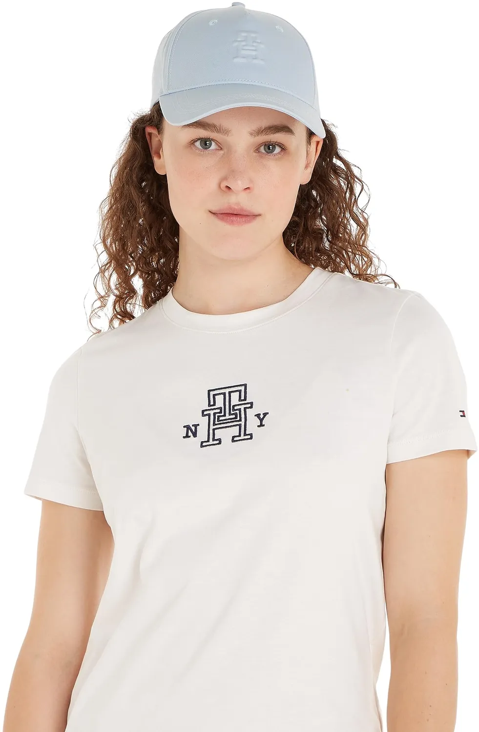 Tommy Hilfiger TH Iconic Cap cappello donna blu Breezy Blue