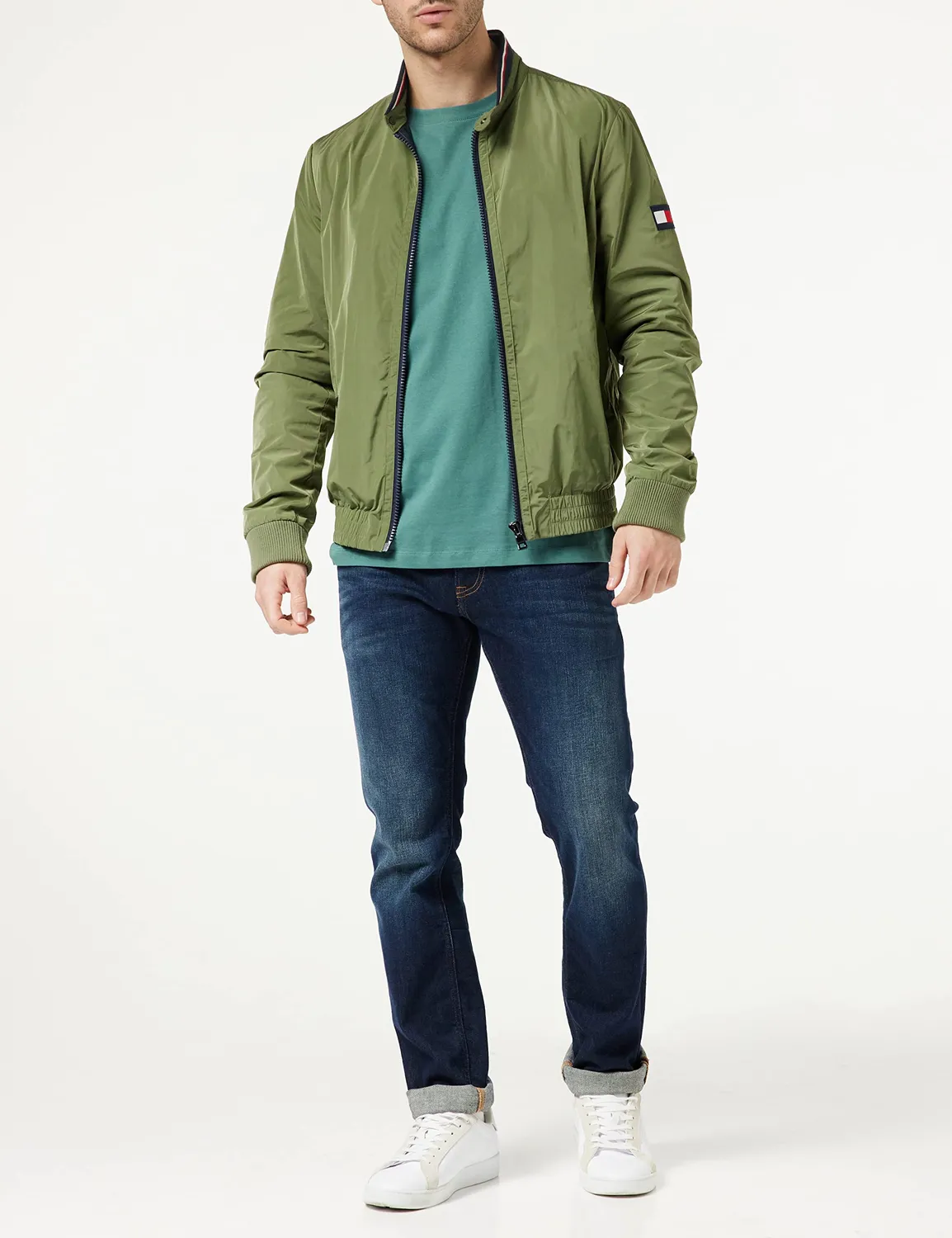 Tommy Hilfiger Pop Color maglietta uomo maniche lunghe verde