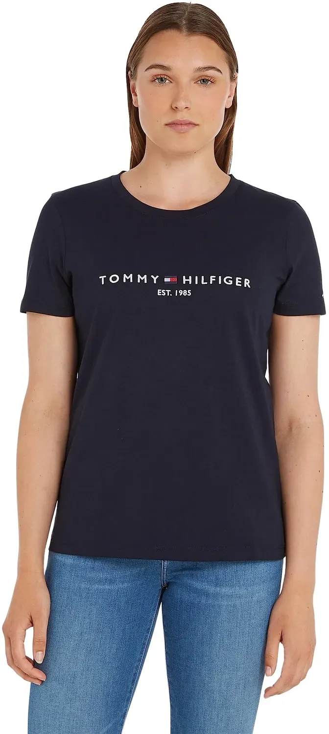 Tommy Hilfiger New Crew Neck Tee T-shirt Donna Slim
