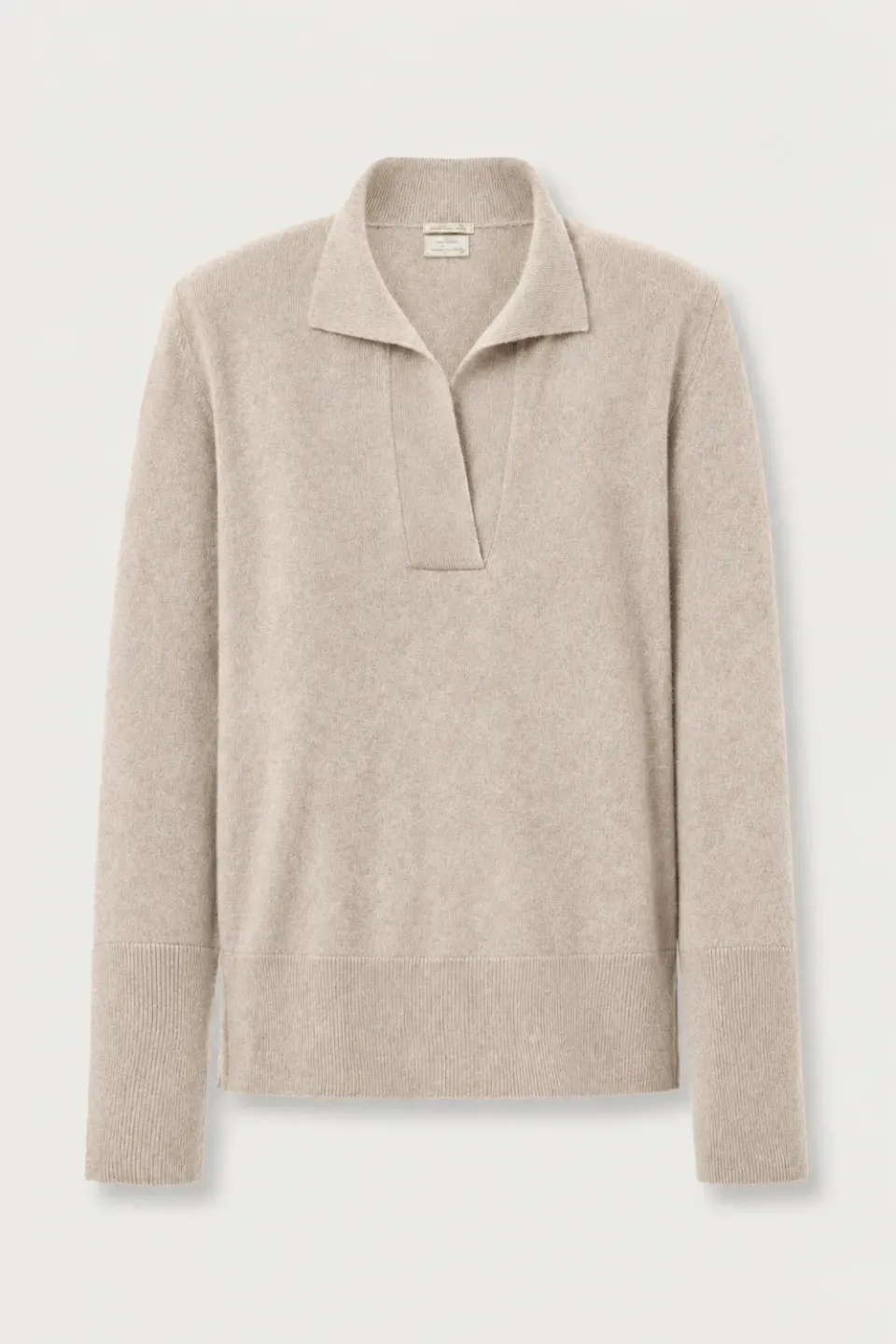 Massimo Alba LUCY polo cashmere sesamo