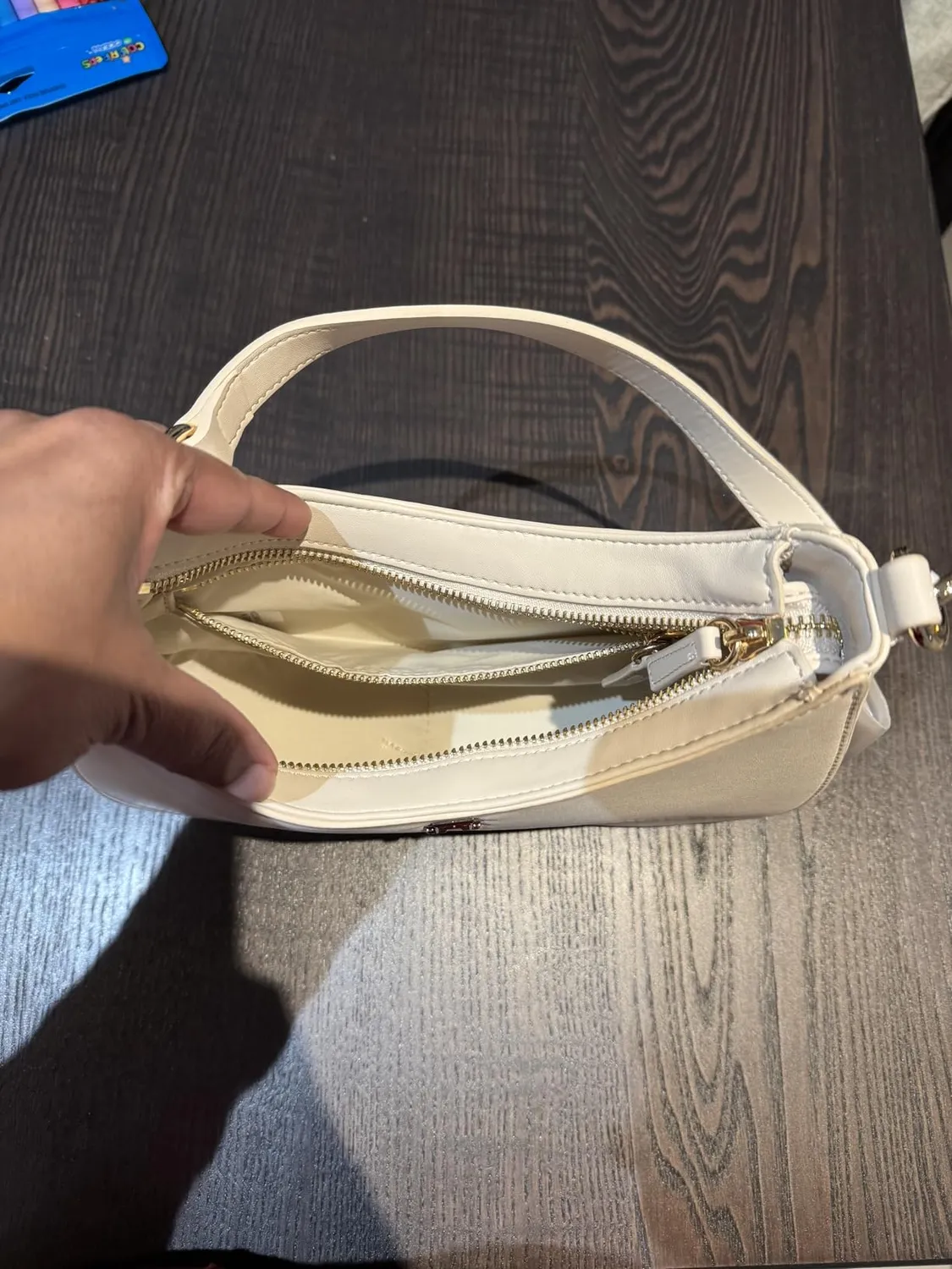 Tommy Hilfiger Logotape borsa a spalla beige Sugarcane zip