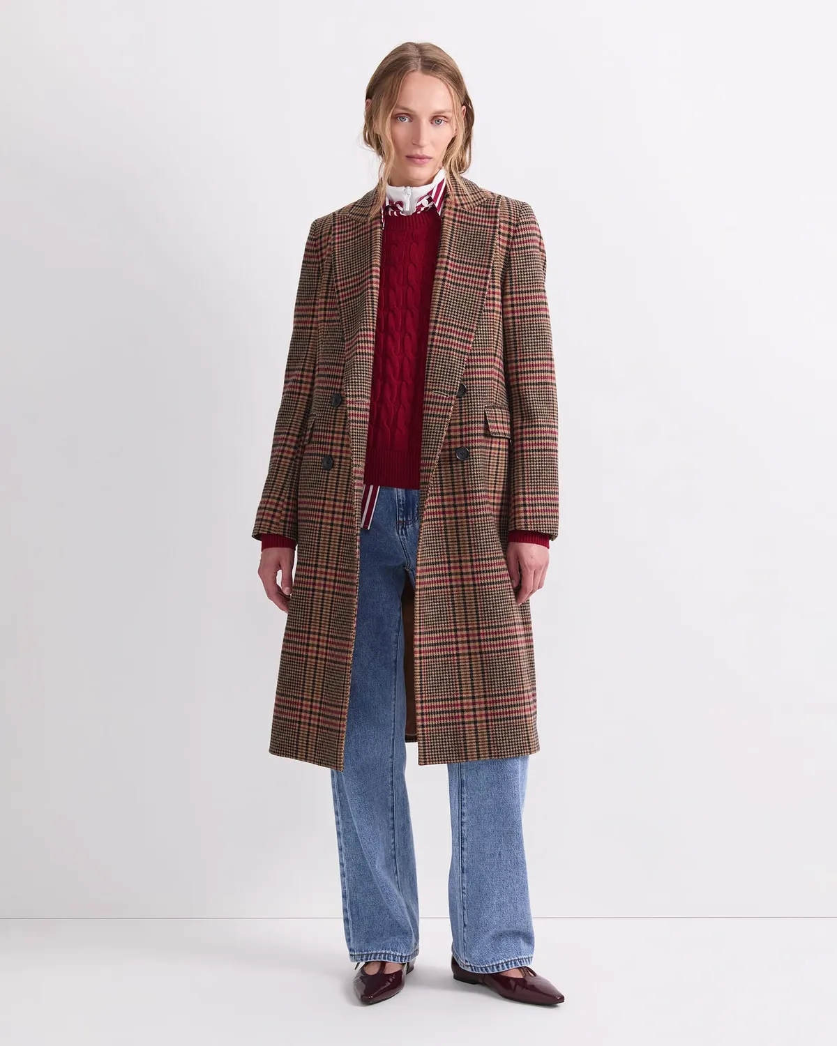 Sportscraft Gia cappotto donna lana a quadri