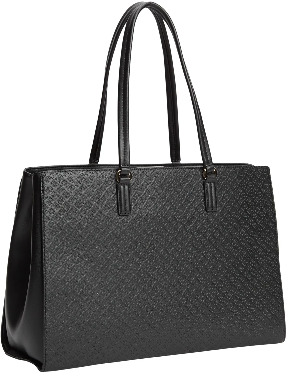 Tommy Hilfiger Daily tote donna monogramma nero unica