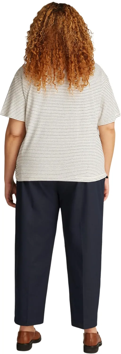 Tommy Hilfiger Modern Linen t-shirt donna scollo V lino