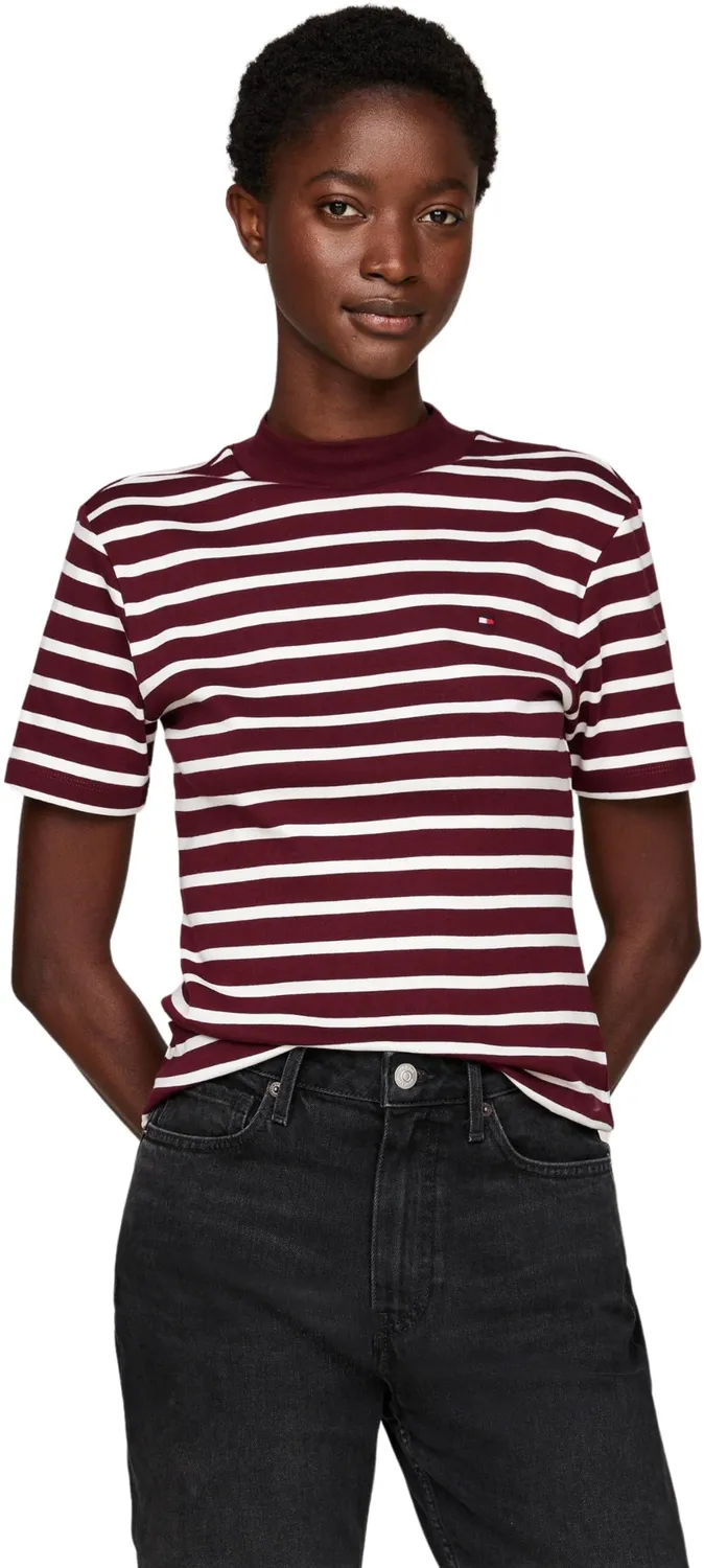 Tommy Hilfiger Cody Crop Slim t-shirt donna bianca Ecru