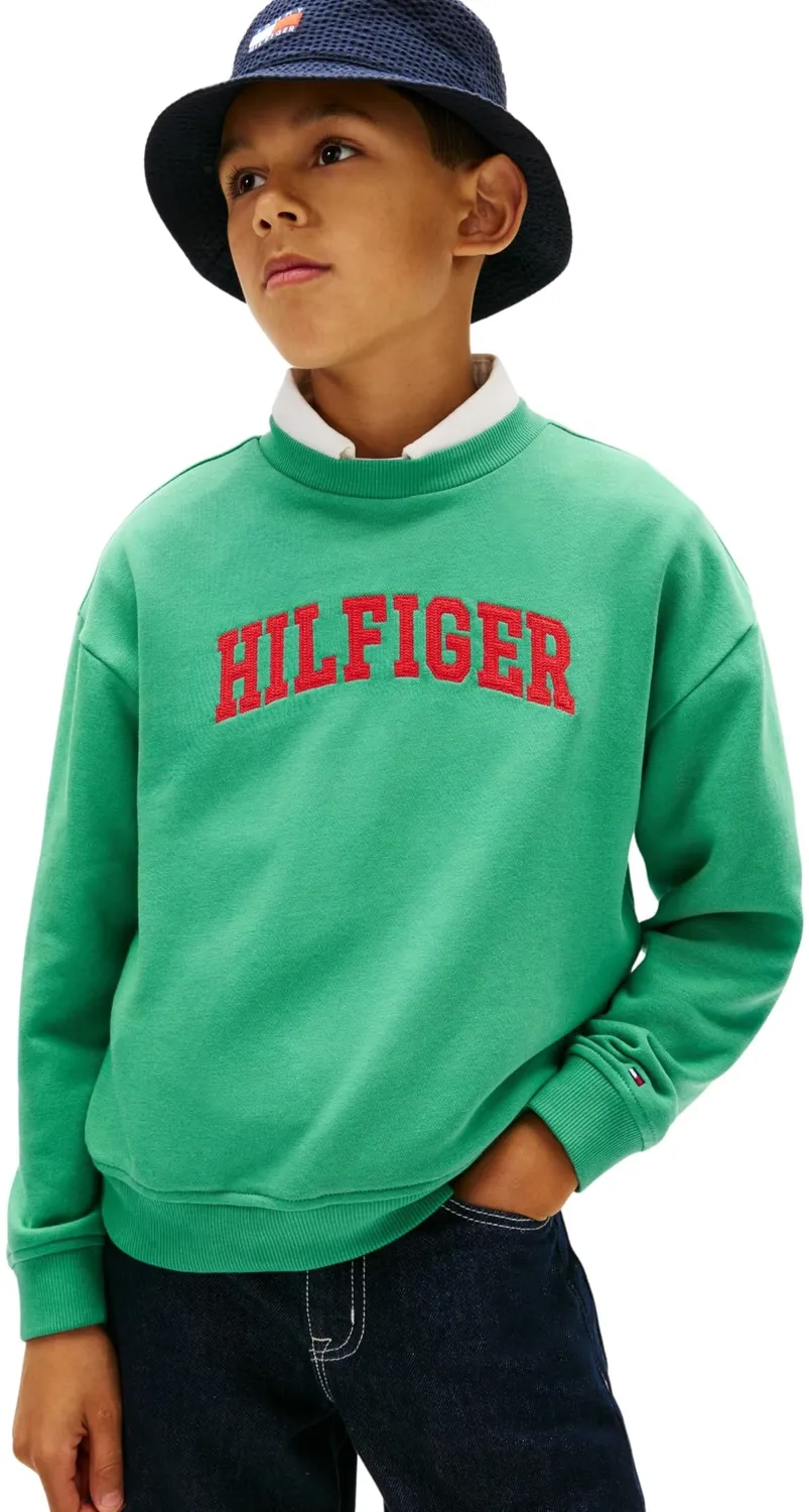 Tommy Hilfiger Varsity KB0KB10404 felpa bambino girocollo
