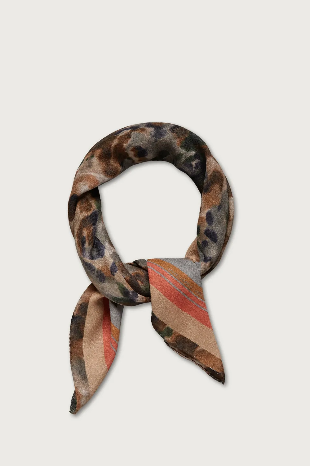 Massimo Alba Bandana military cashmere seta lana